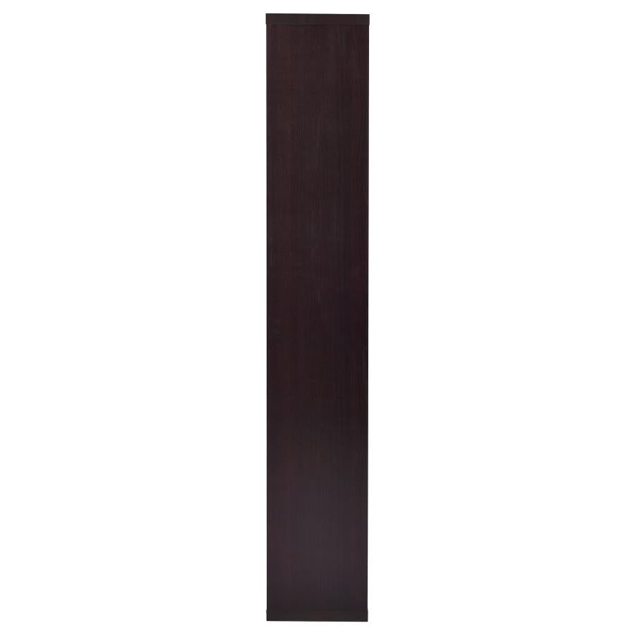 Theo 71-inch 6-shelf Bookshelf Cappuccino - 800264