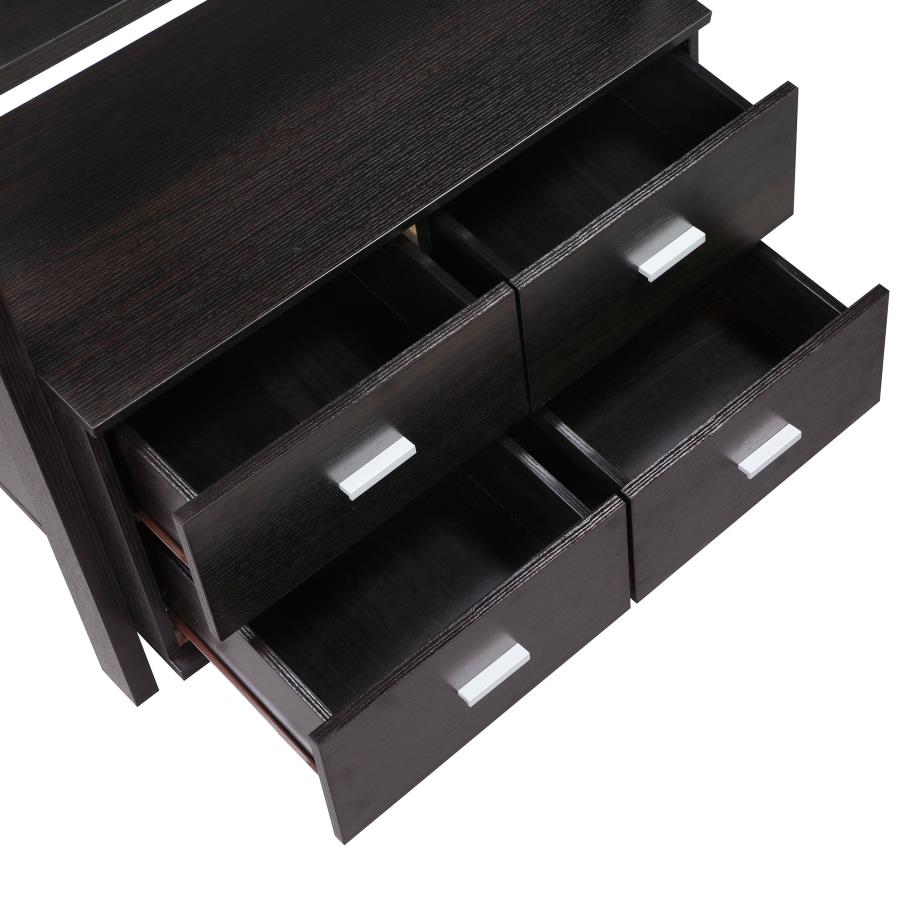 Colella 72-inch 5-shelf Storage Ladder Bookshelf Cappuccino - 800319
