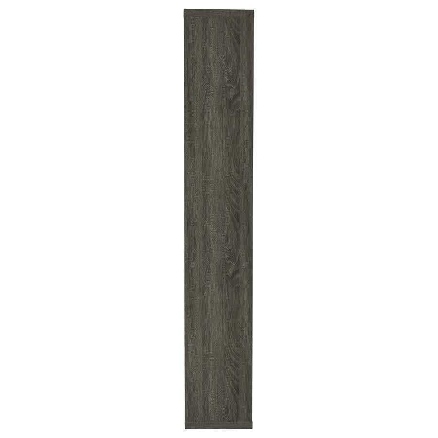 Joey 71-inch 5-shelf Bookshelf Weathered Grey - 800552