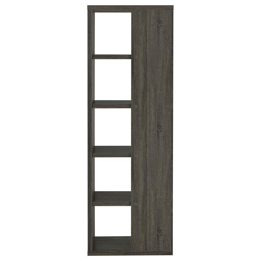 Harrison 71-inch 5-shelf Bookshelf Weathered Grey - 800553