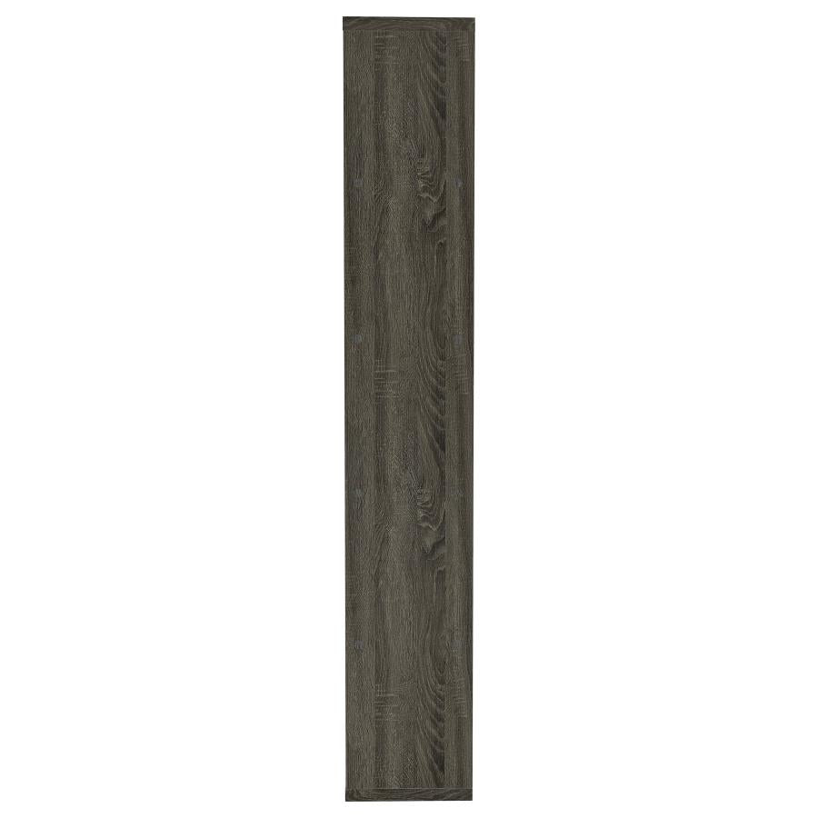 Harrison 71-inch 5-shelf Bookshelf Weathered Grey - 800553