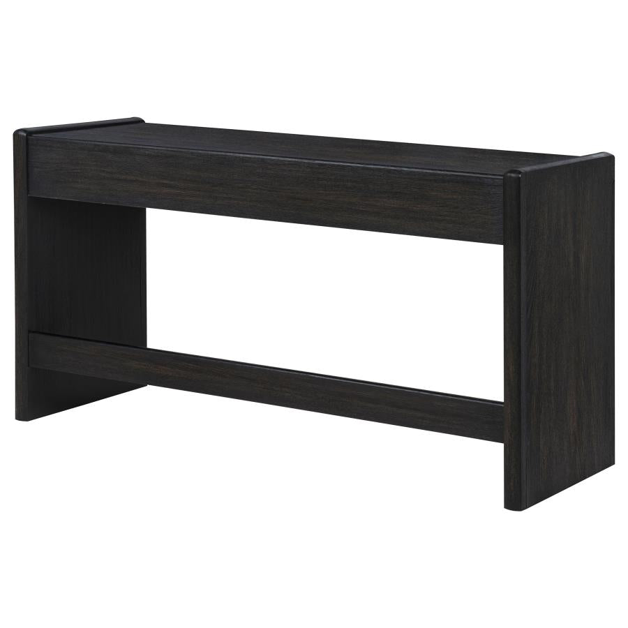 Leandro 2-drawer Home Office Writing Desk Burnished Black - 800790