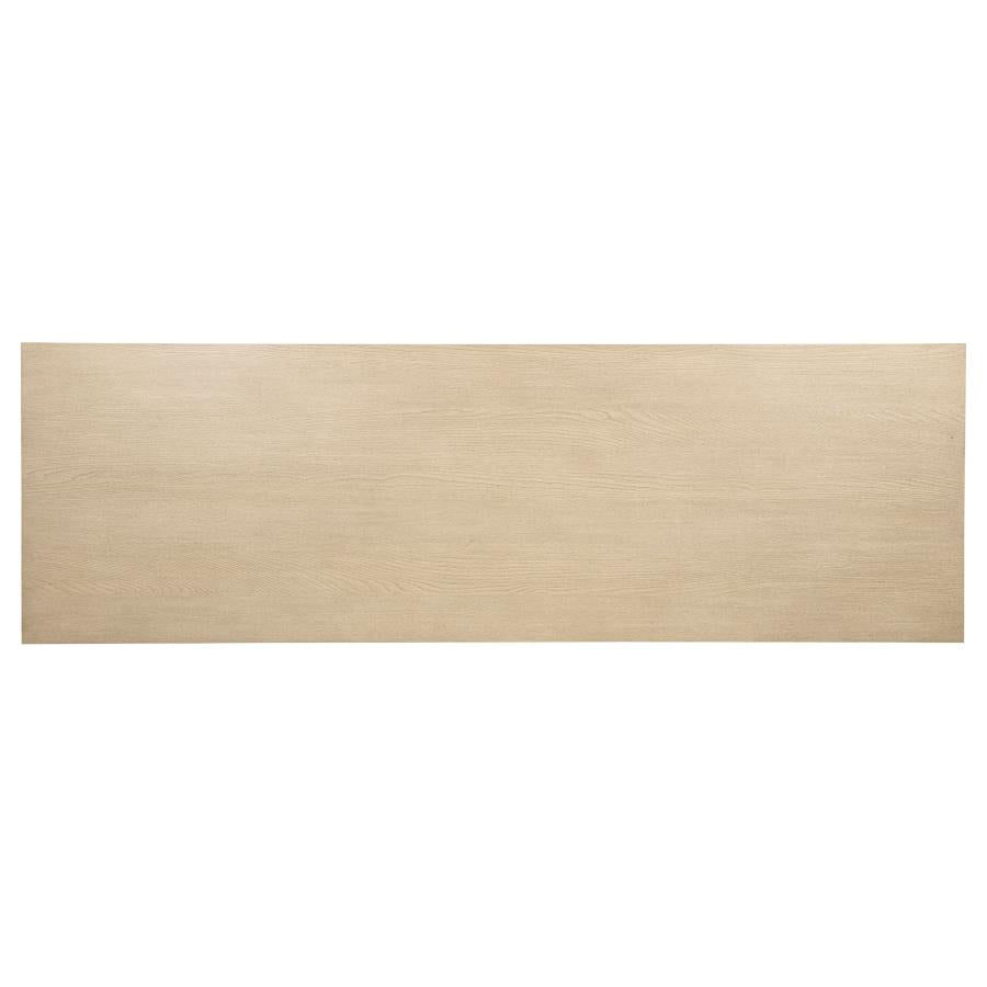 Harkes 75-inch 3-drawer Computer Desk with Adjustable Shelf Light Elm - 800797