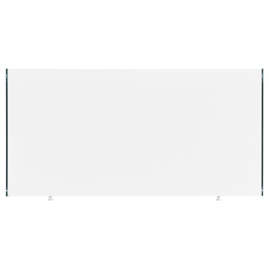 Dobrev 48-inch 2-drawer Writing Desk White High Gloss - 800829