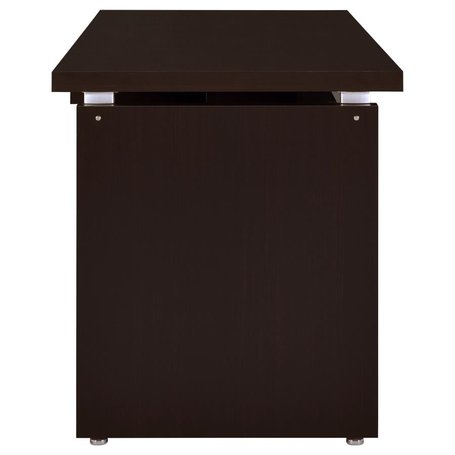 Skylar 83-inch L-Shaped Office Computer Desk Cappuccino - 800891L