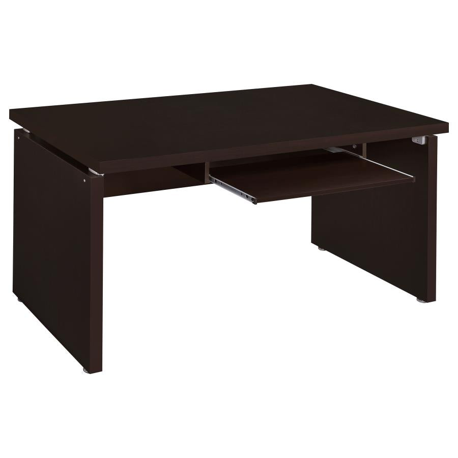 Skylar 55-inch Computer Desk with Keyboard Drawer Cappuccino - 800891