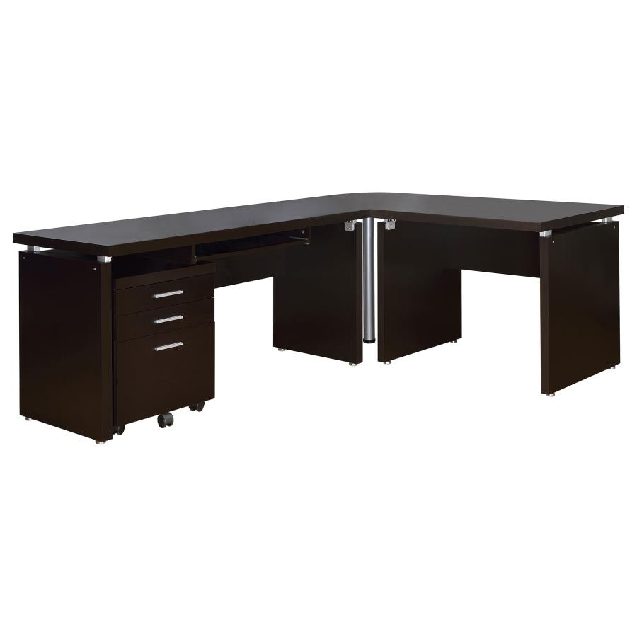 Skylar 3-drawer Home Office Mobile File Cabinet Cappuccino - 800894