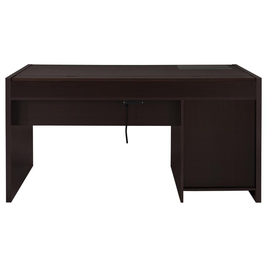 Halston 60-inch 3-drawer Office Computer Desk Cappuccino - 800982