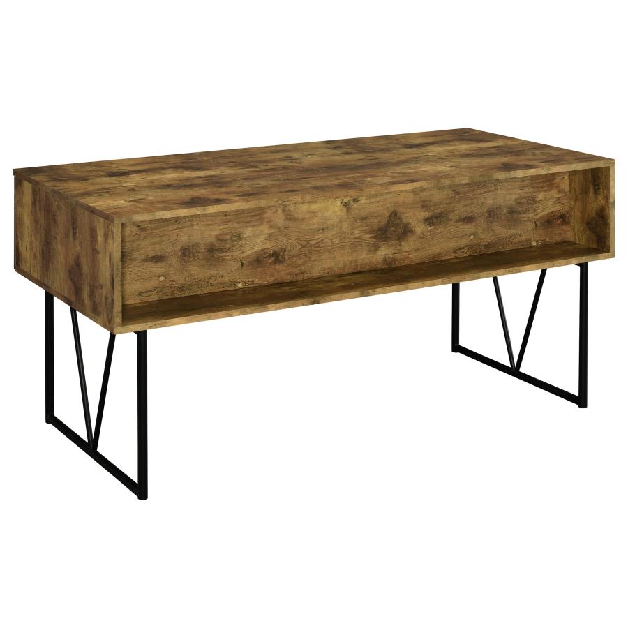 Analiese 63-inch 4-drawer Writing Desk Rustic Nutmeg - 800999