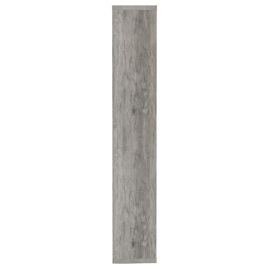 Theo 71-inch 6-shelf Bookshelf Grey Driftwood - 801137