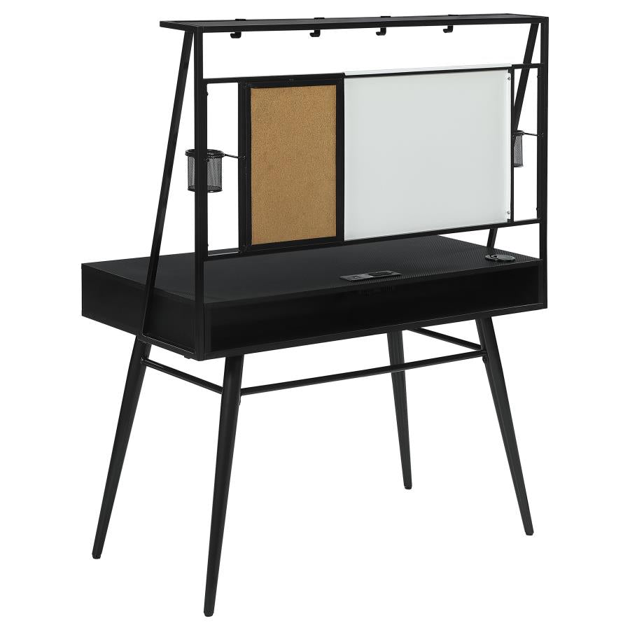 Jessie 47-inch Writing Desk with Whiteboard and USB Black - 801404