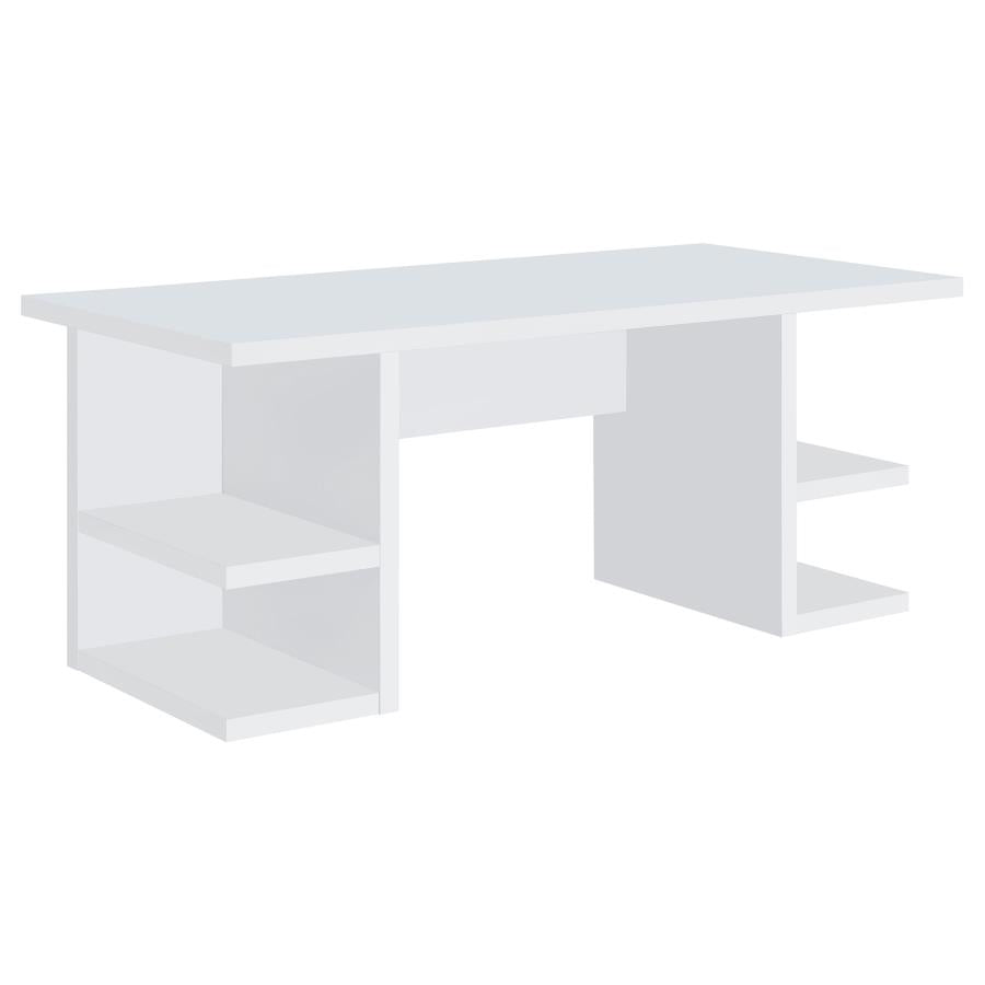 Alice 71-inch 4-shelf Engineered Wood Writing Desk White - 801455