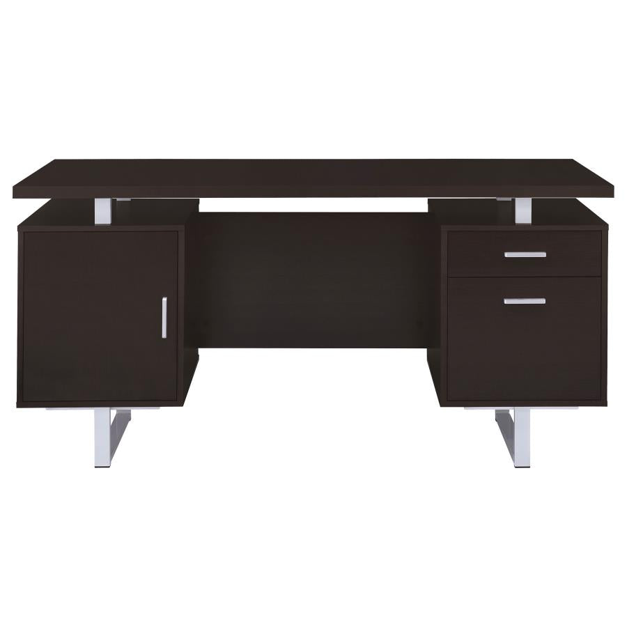 Lawtey 60-inch 2-drawer Office Computer Desk Cappuccino - 801521