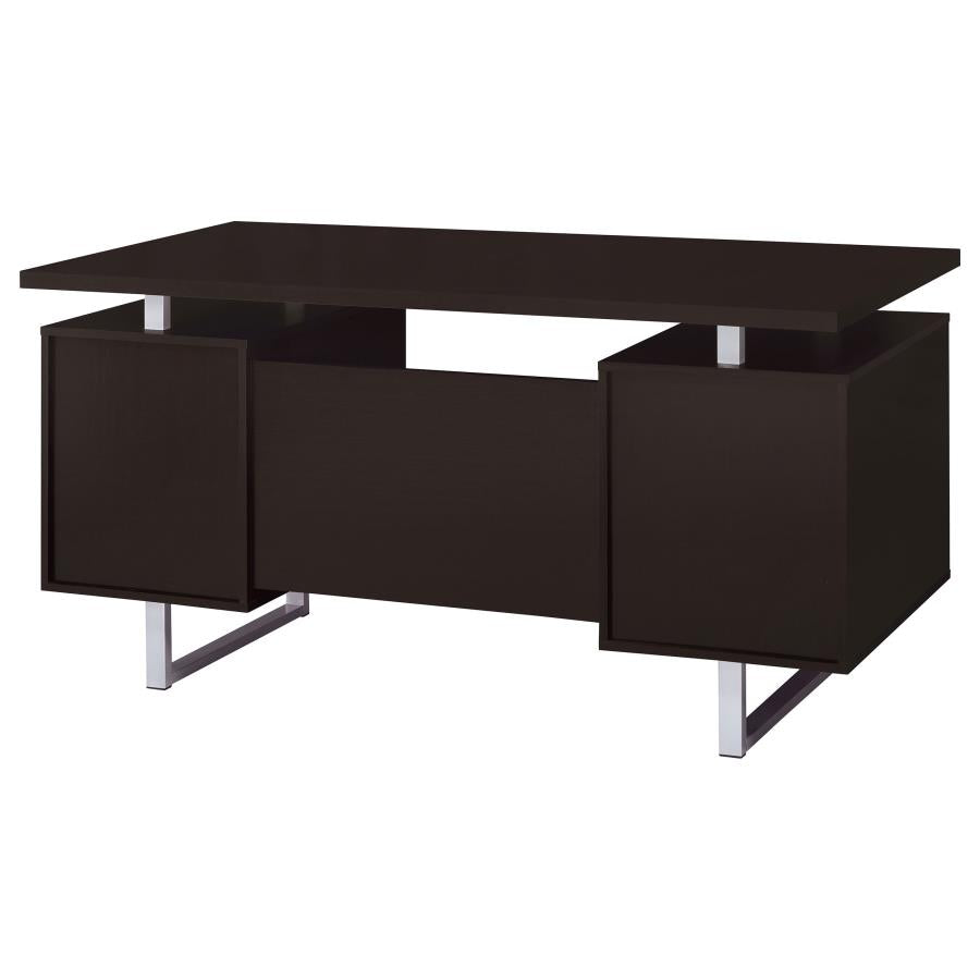 Lawtey 60-inch 2-drawer Office Computer Desk Cappuccino - 801521