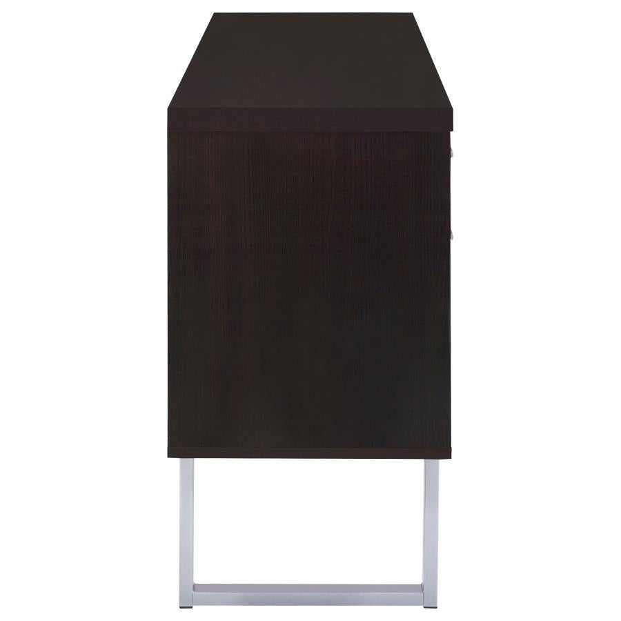 Lawtey 5-drawer Home Office Storage Credenza Cappuccino - 801522