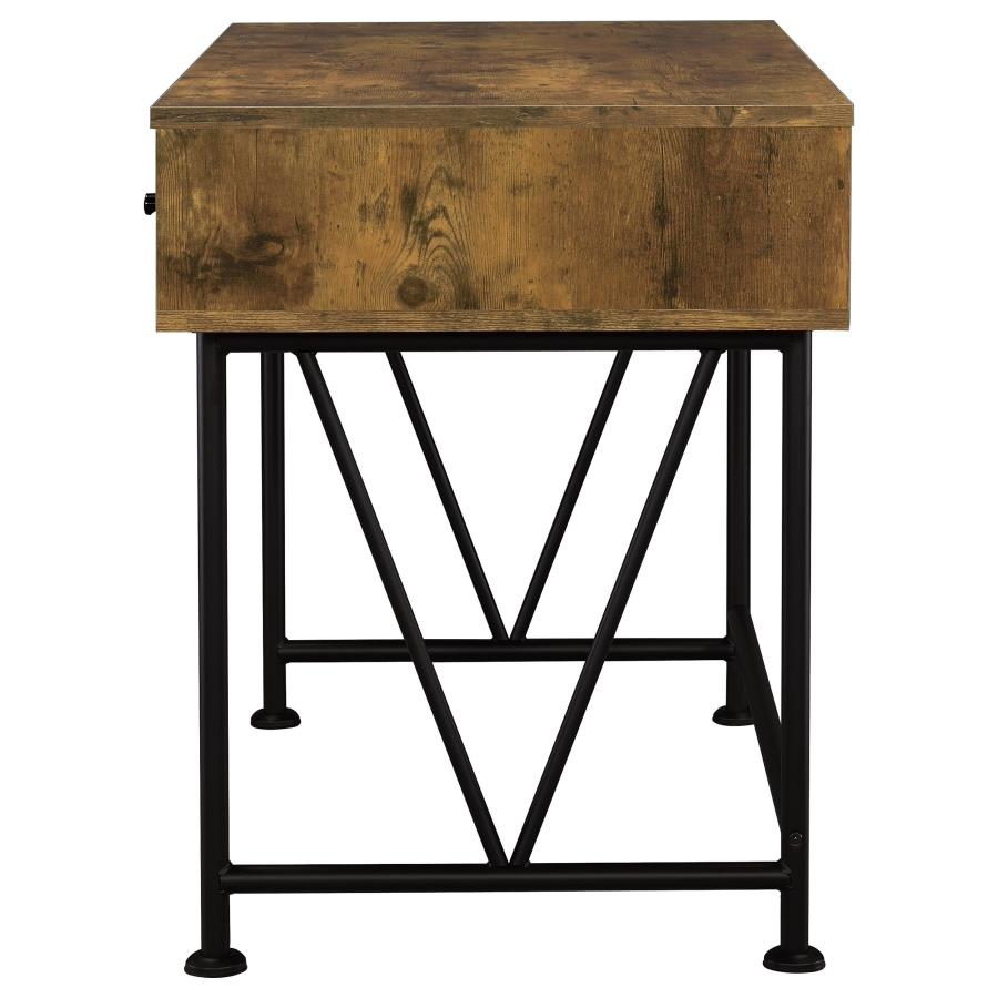 Analiese 47-inch 3-drawer Writing Desk Rustic Nutmeg - 801541
