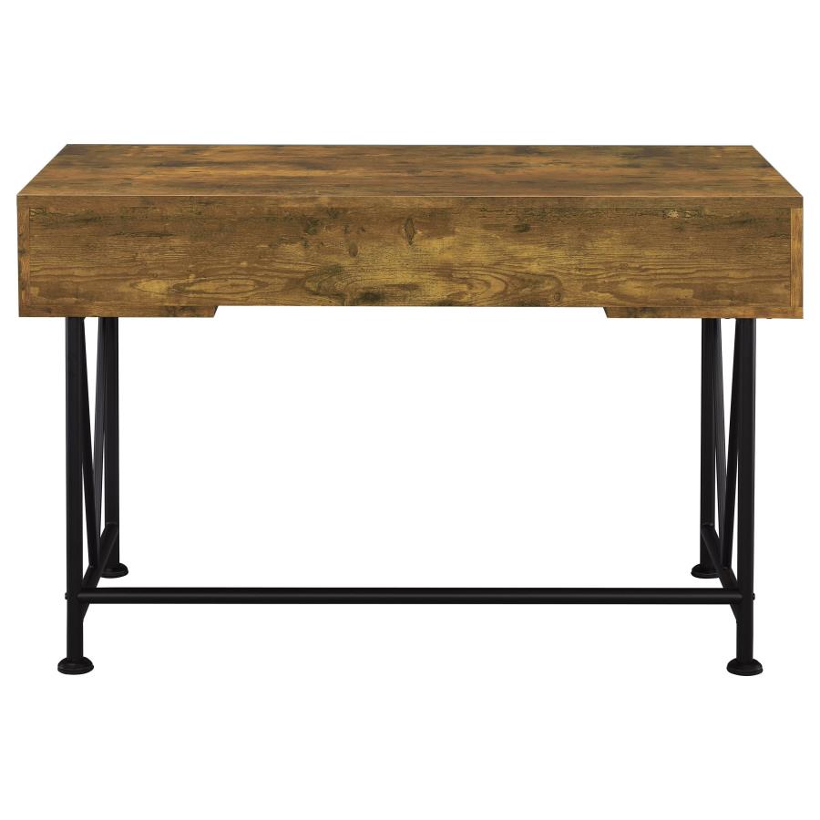 Analiese 47-inch 3-drawer Writing Desk Rustic Nutmeg - 801541