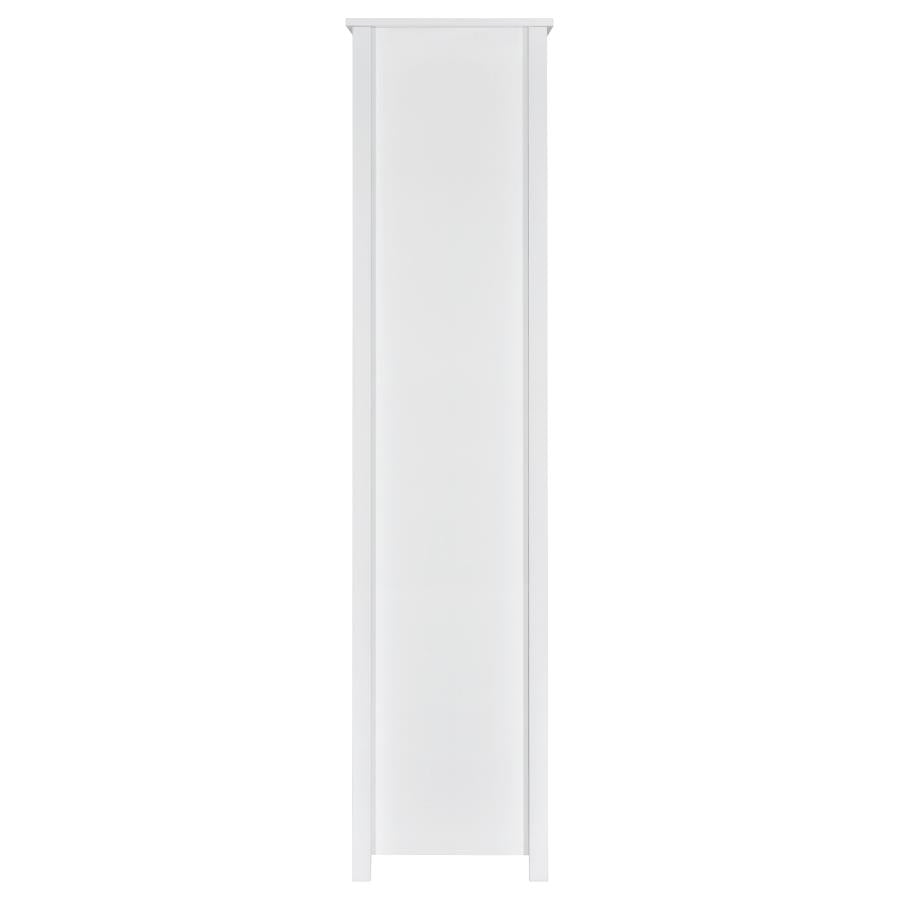 Dylan 68-inch 4-shelf Storage Bookshelf White High Gloss - 801574