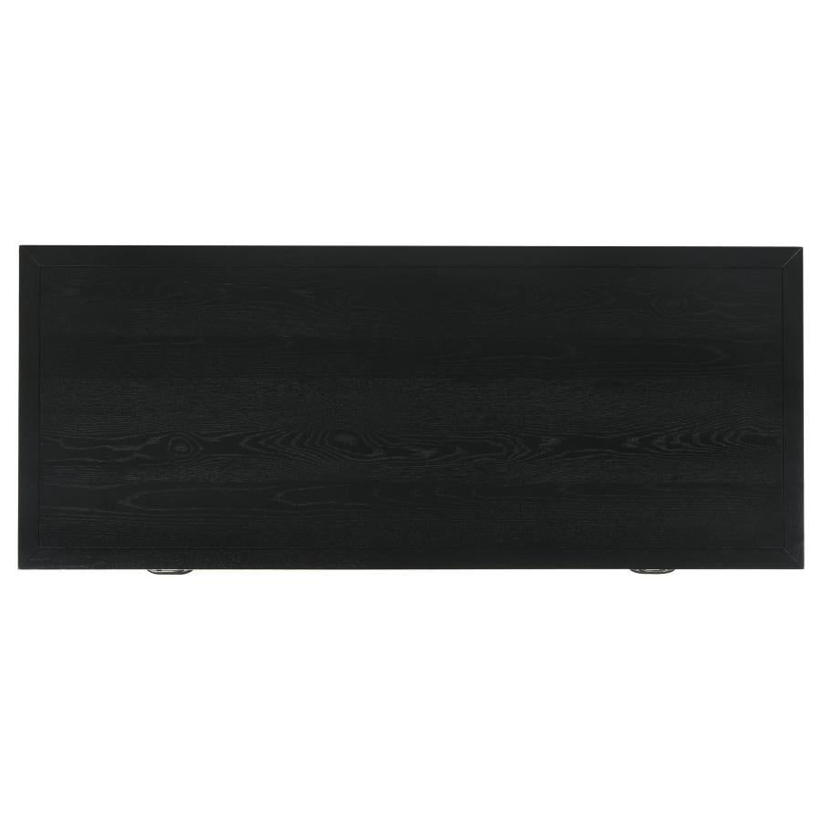 Goodson 64-inch 4-Drawer Double Pedestal Computer Desk Black - 801586