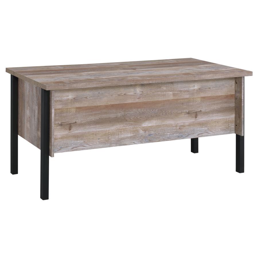 Samson 60-inch 4-drawer Office Computer Desk Weathered Oak - 801950