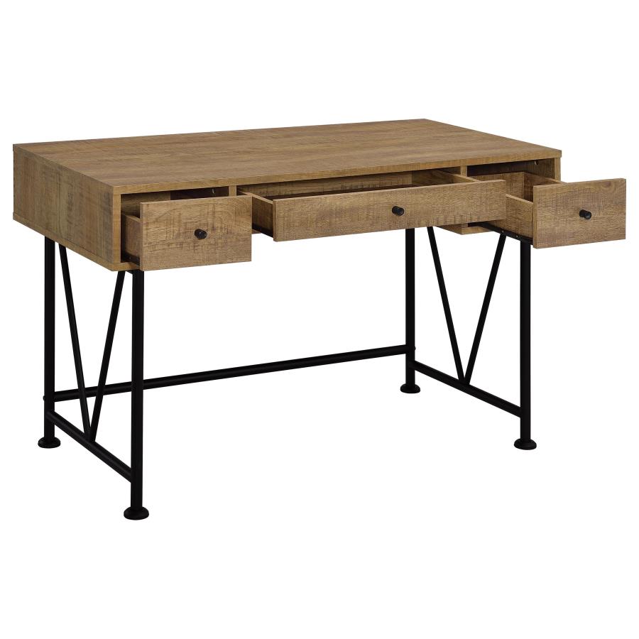Analiese 47-inch 3-drawer Writing Desk Mango - 802001