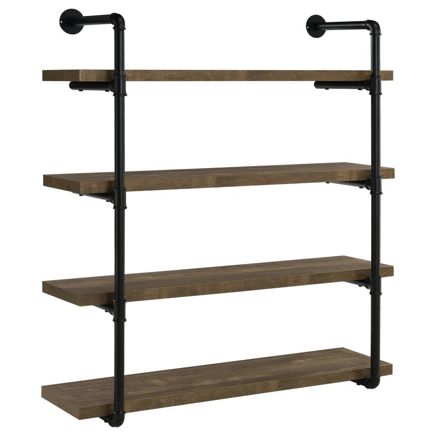 Elmcrest 39-inch 4-shelf Wall Bookshelf Rustic Oak - 804417