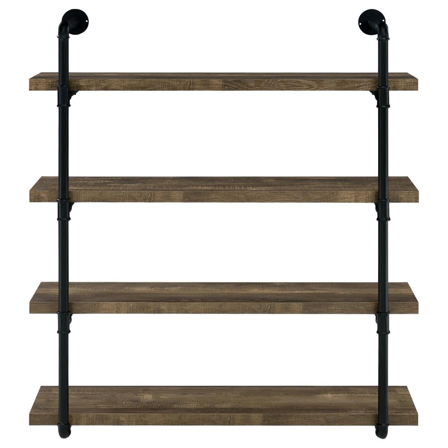 Elmcrest 39-inch 4-shelf Wall Bookshelf Rustic Oak - 804417