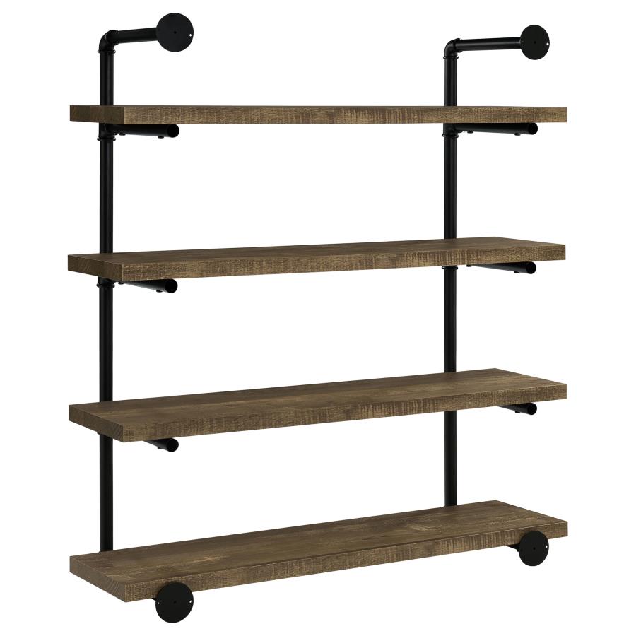 Elmcrest 39-inch 4-shelf Wall Bookshelf Rustic Oak - 804417