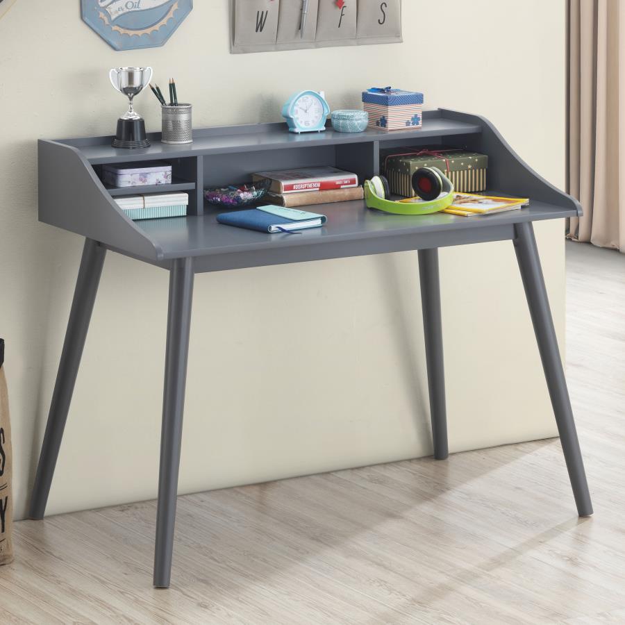Percy 45-inch 4-compartment Writing Desk Grey - 804497