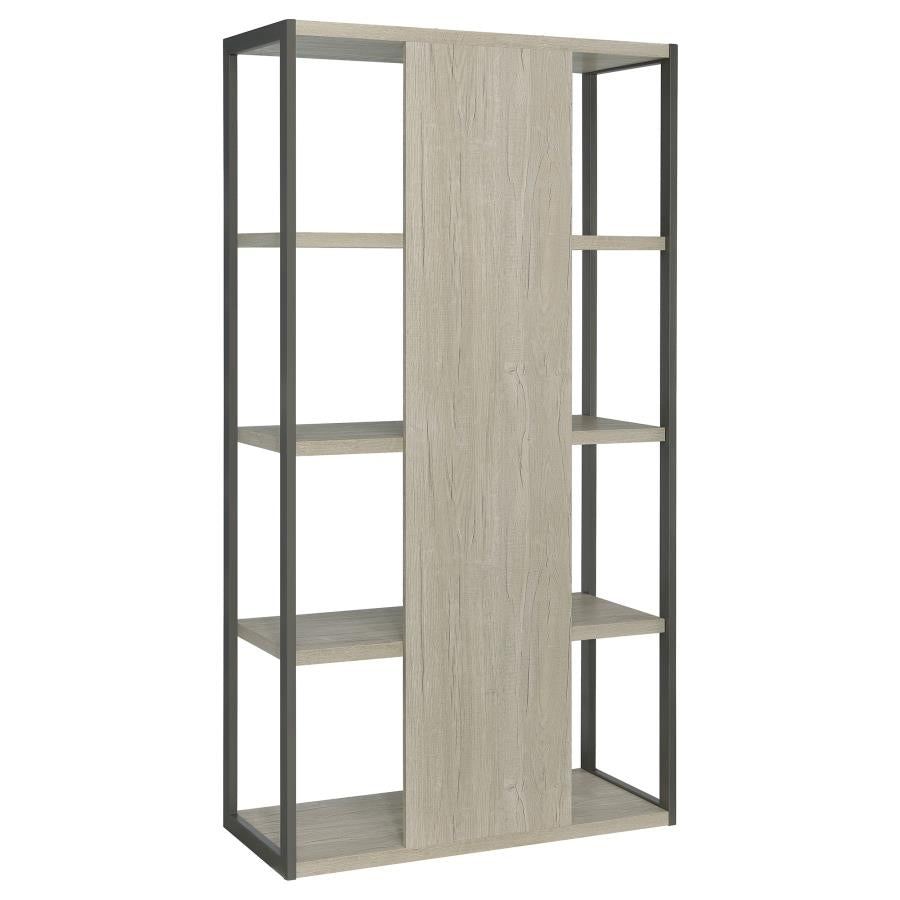 Loomis 72-inch 4-shelf Bookshelf Whitewashed Grey - 805883