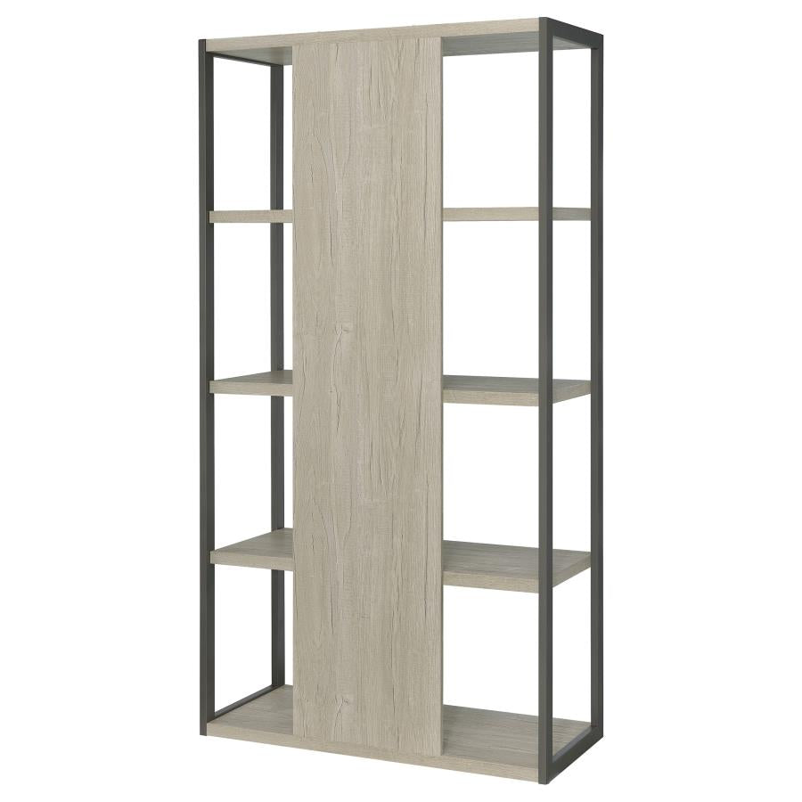 Loomis 72-inch 4-shelf Bookshelf Whitewashed Grey - 805883