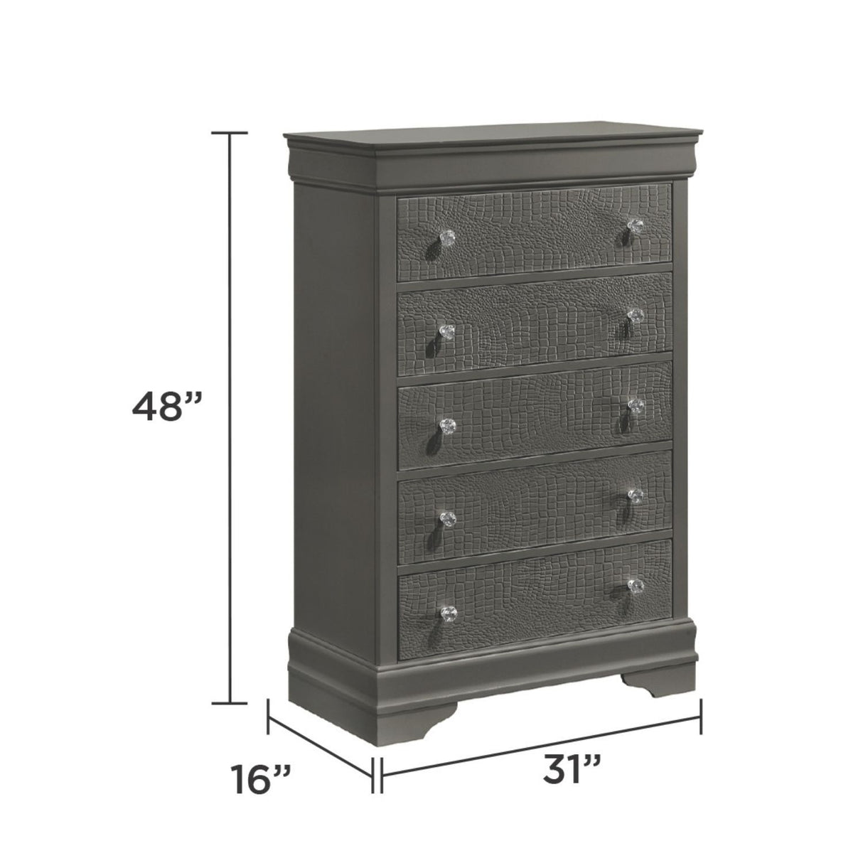 Blaze - Modern 5 Drawer Chest