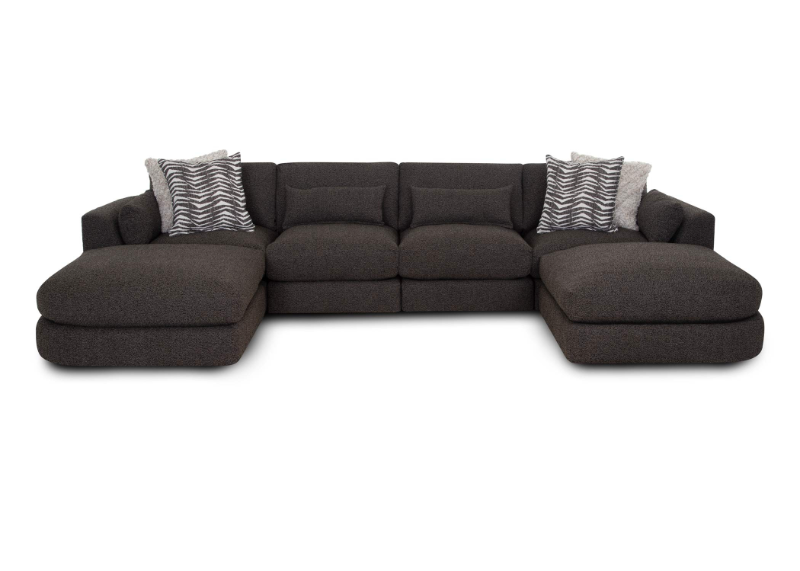 Z Laney 6-Piece Sectional w/ 2 Ottomans - 93804x2+93803x2+93819x2