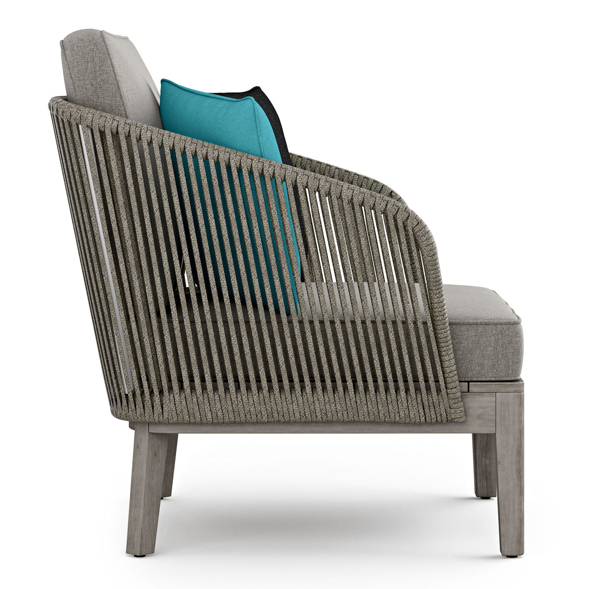 Carmel - Outdoor Conversation Chair - Gray