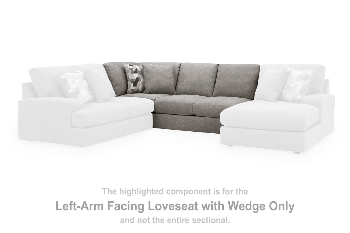 Lindon Left-Arm Facing Loveseat with Wedge - 8470430