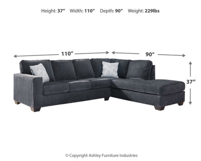 Altari 2-Piece Sectional and Ottoman - 87213U7