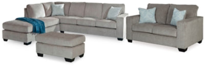 Altari 2-Piece Sectional with Chaise, Loveseat and Ottoman - 87214U5