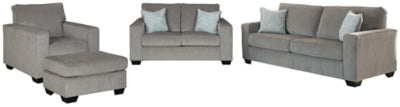 Altari Sofa, Loveseat, Chair and Ottoman - 87214U7
