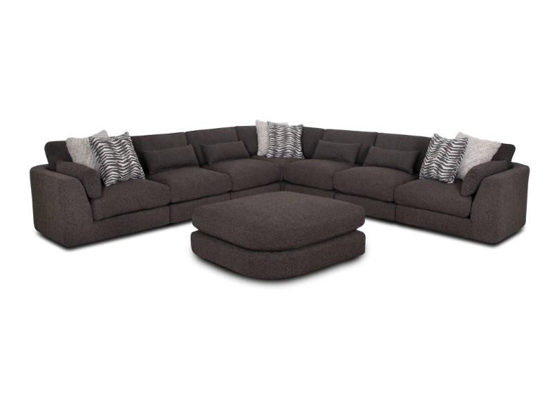 Z Laney 8-Piece Sectional w/ Ottoman - 93804x3+93803x4+93819