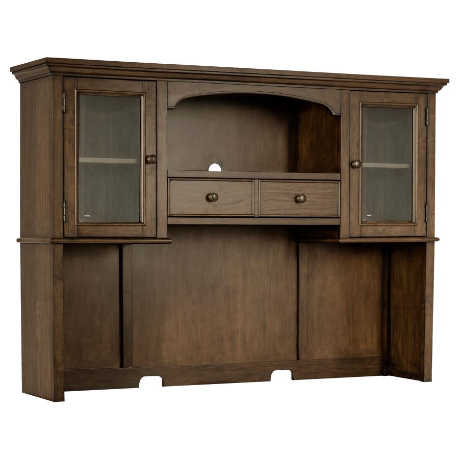 Hartshill 2-door Hutch with Shelves Burnished Oak - 881283H