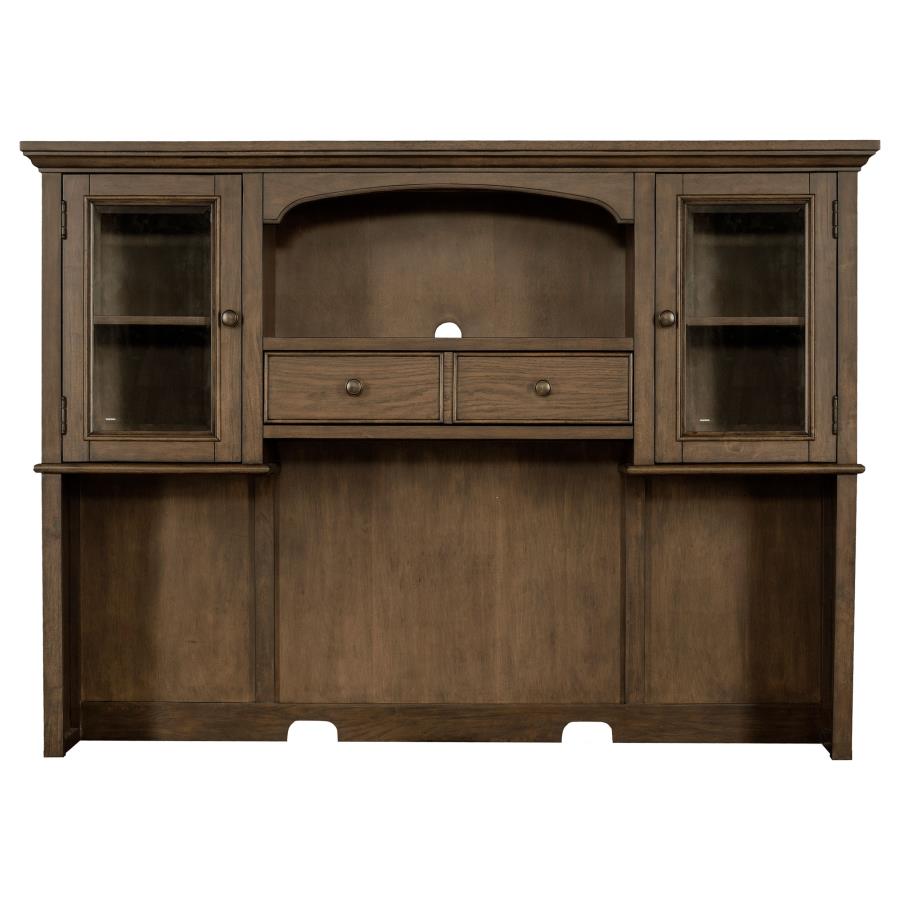 Hartshill 2-door Hutch with Shelves Burnished Oak - 881283H