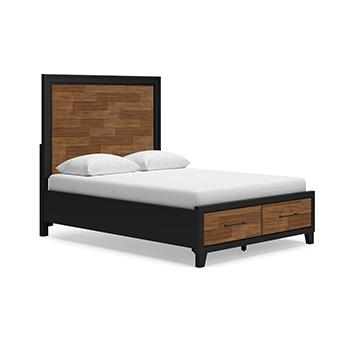 Kraeburn Queen Storage Footboard with Roll Slats - B496-54S