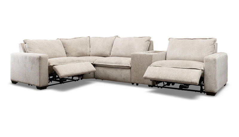 Z Loveshack 5-Piece Reclining Sectional w/ Console - LARDSLVS+WEDSLVST+ARCDSLVSx2+RARDSLVS+CODSLVST