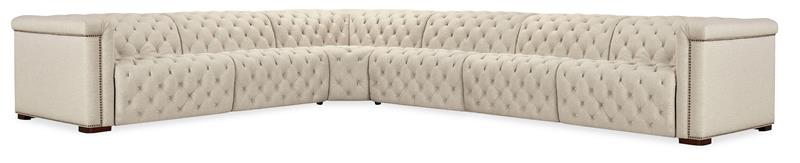 Savion Deux 6 Seat Sectional with Four Power Recliners and Seven Power Headrests - SS435-6PC4-414