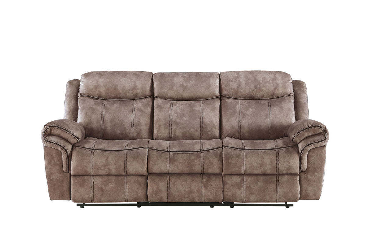 Zubaida - Two Tone Recliner Sofa With USB Port Drop Down Table