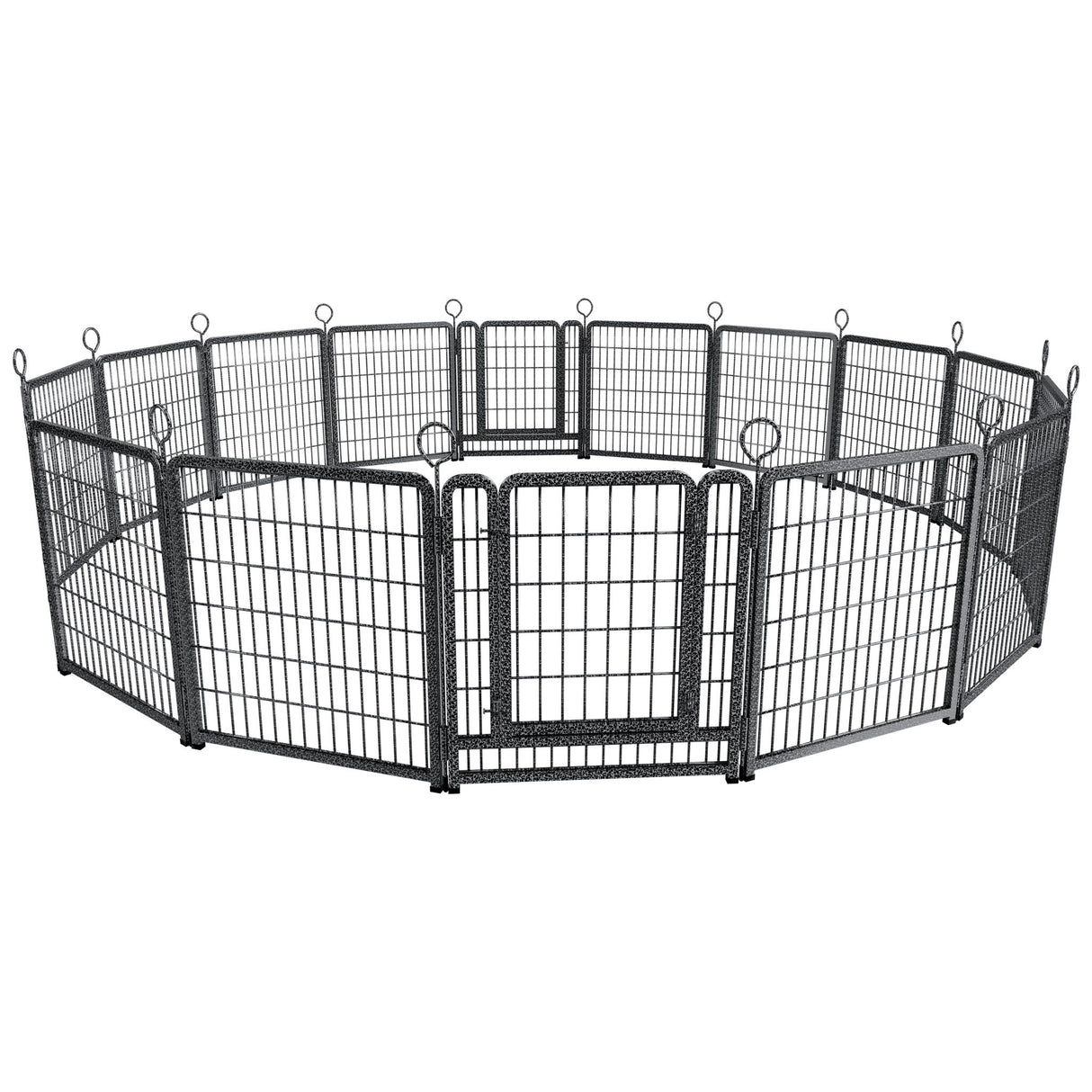 Heavy Duty Dog Playpen Outdoor 16 Piece Panels - Snow Leopard