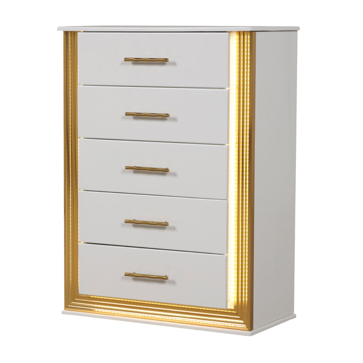 Obsession - 5 Drawer Chest - White