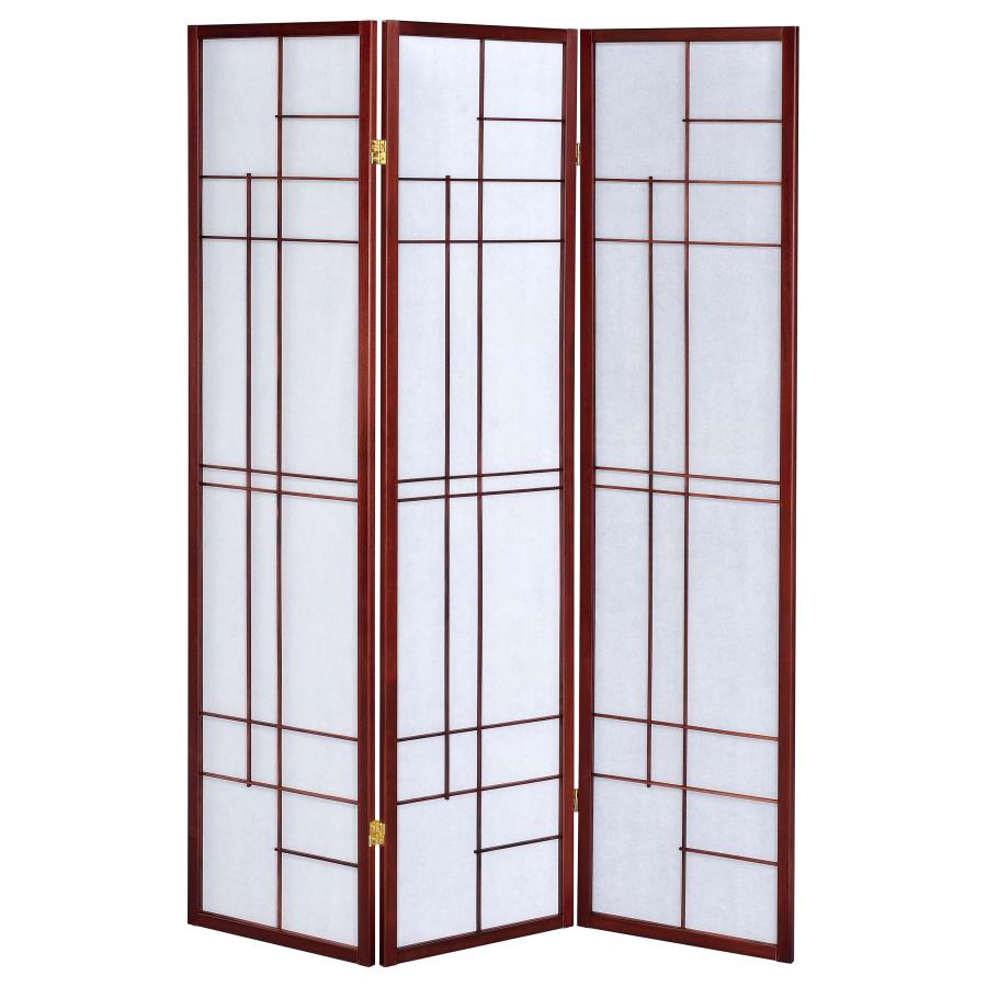 Katerina 3-Panel Room Divider Folding Shoji Screen Cherry - 900110