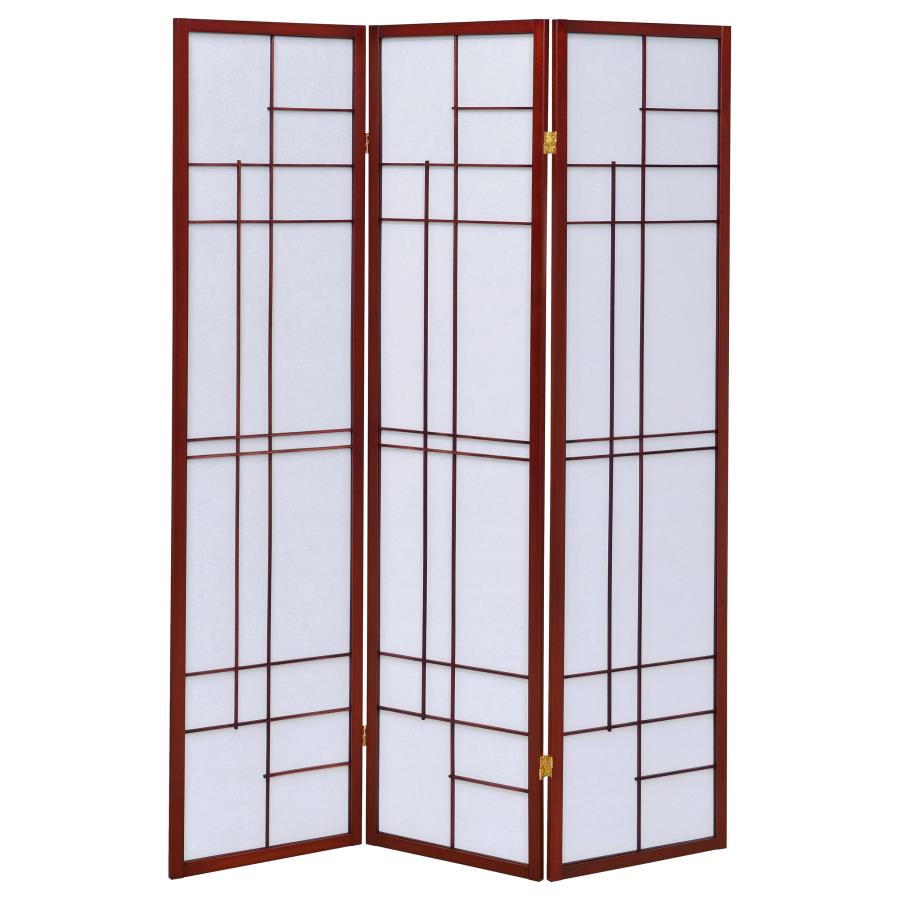 Katerina 3-Panel Room Divider Folding Shoji Screen Cherry - 900110
