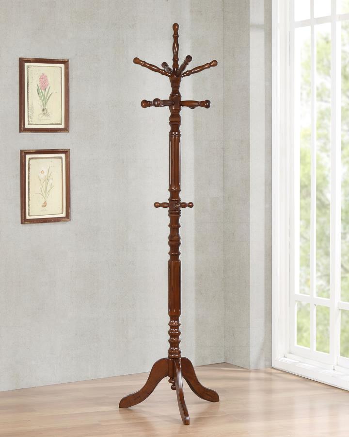 Achelle 11 Hook Freestanding Coat Rack Hat Hanger Tobacco - 900769